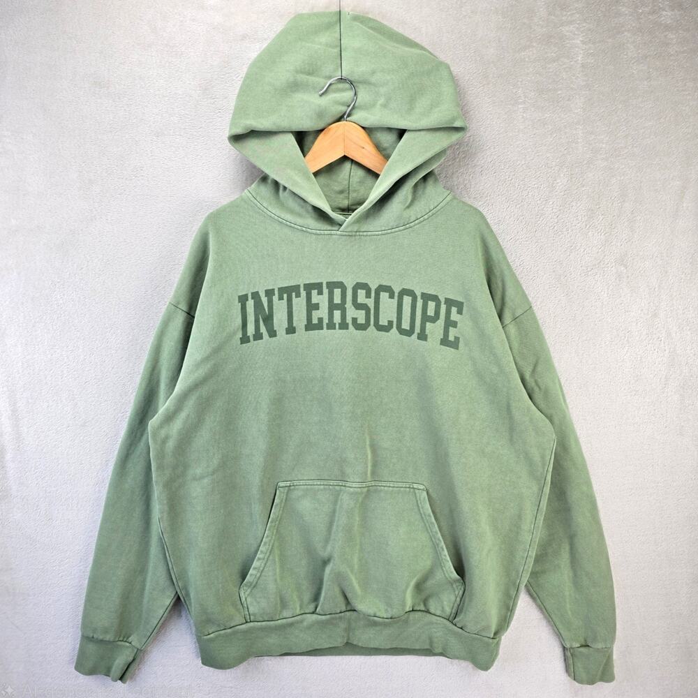 Interscope Records Pullover Hoodie Mens XL Green Lane Seven L7 Sweatshirt